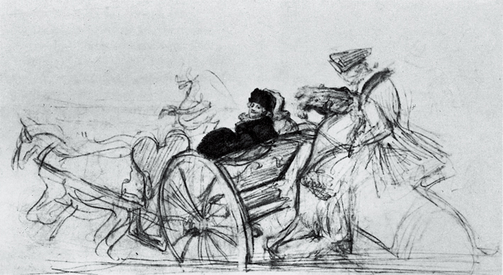  瓦伦丁·亚历山德罗维奇·谢洛夫 Valentin Alexandrovich Serov —— 凯瑟琳二世外出训鹰 (2)